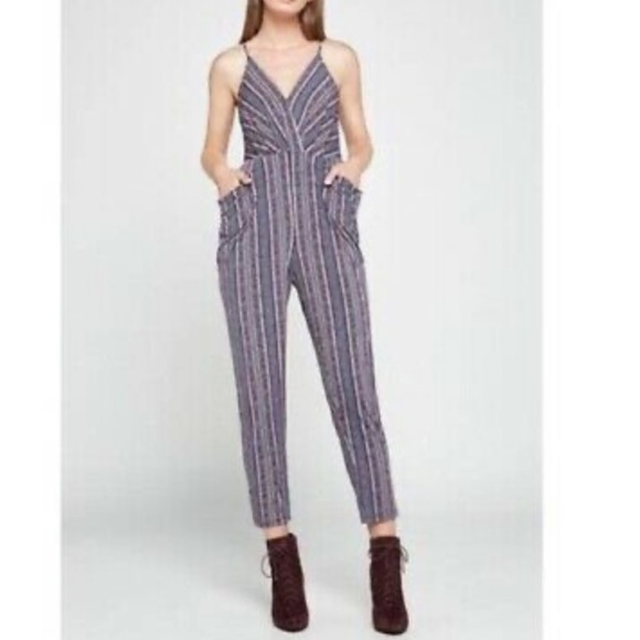 BCBGeneration Pants - BCBG Striped Multicolor Jumpsuit